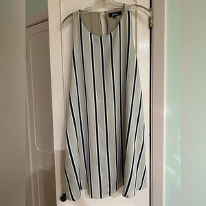 Lulu's Cream and Navy Dress Size L